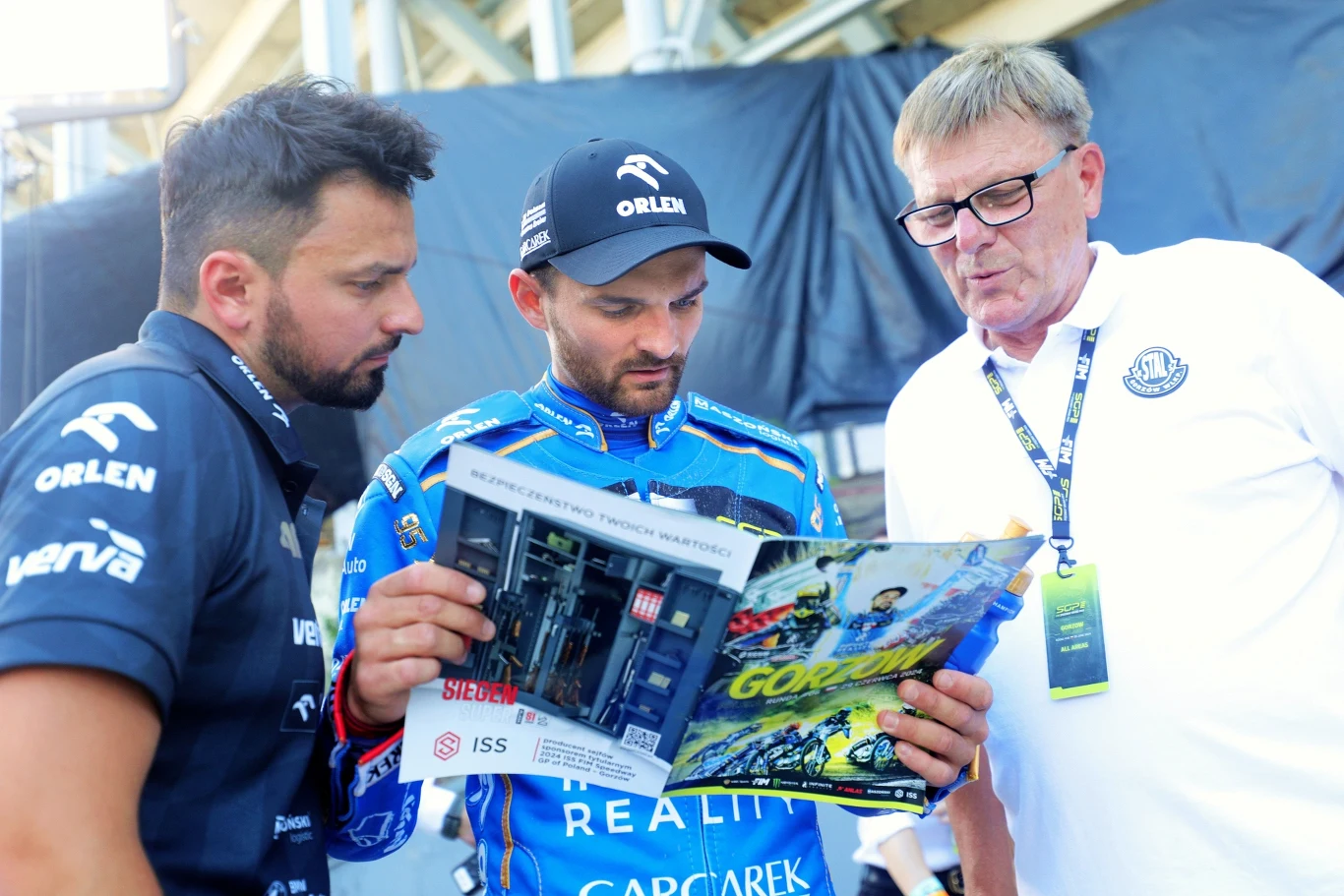 Paweł Zmarzlik, Bartosz Zmarzlik oraz Stanisław Chomski Paweł Zmarzlik, Bartosz Zmarzlik oraz Stanisław Chomski