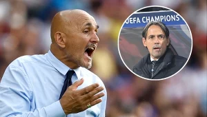 Luciano Spalletti i Simone Inzaghi (na małym zdjęciu)