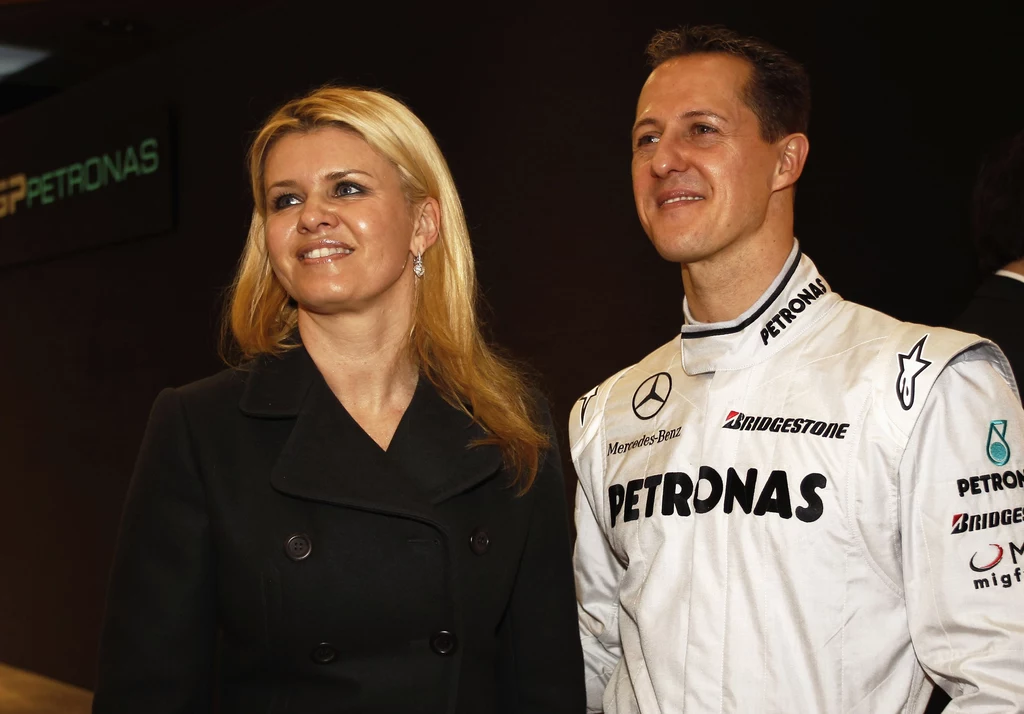 Corinna Schumacher i Michael Schumacher, 2010 rok Corinna Schumacher i Michael Schumacher, 2010 rok