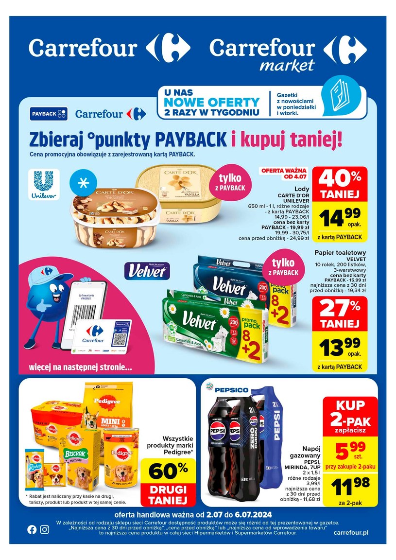 Gazetka: Letnie promocje w Carrefour Market! - strona 1