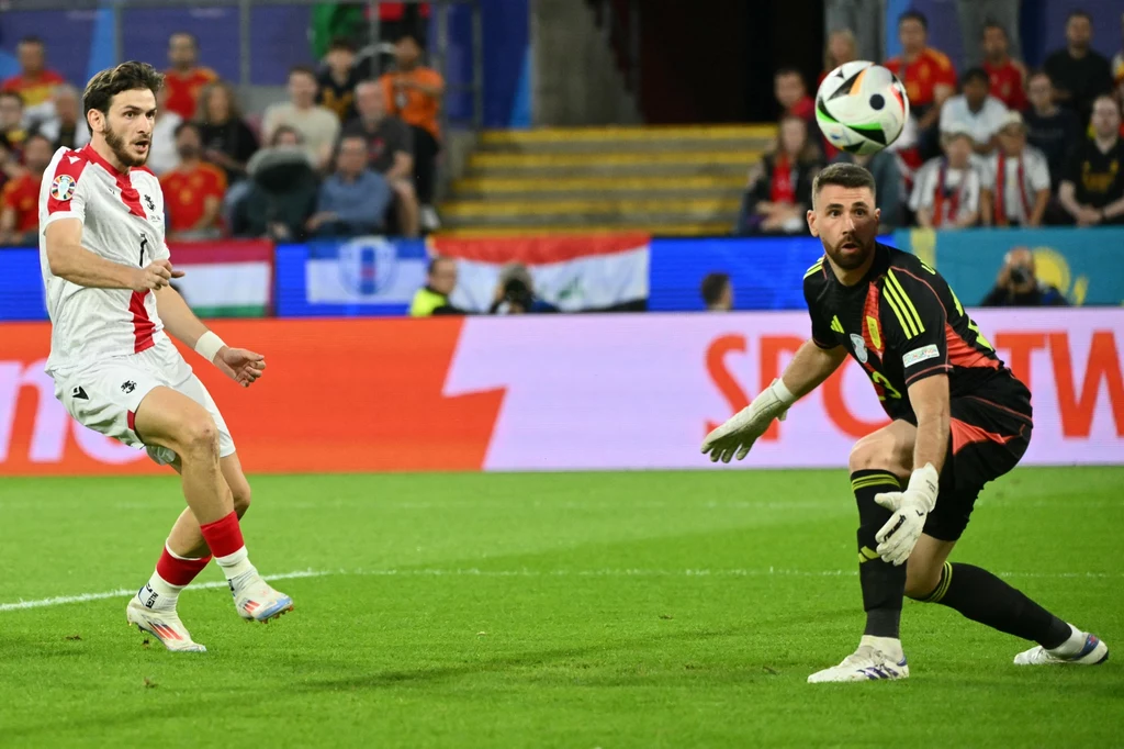 Gol samobójczy w meczu Hiszpania - Gruzja