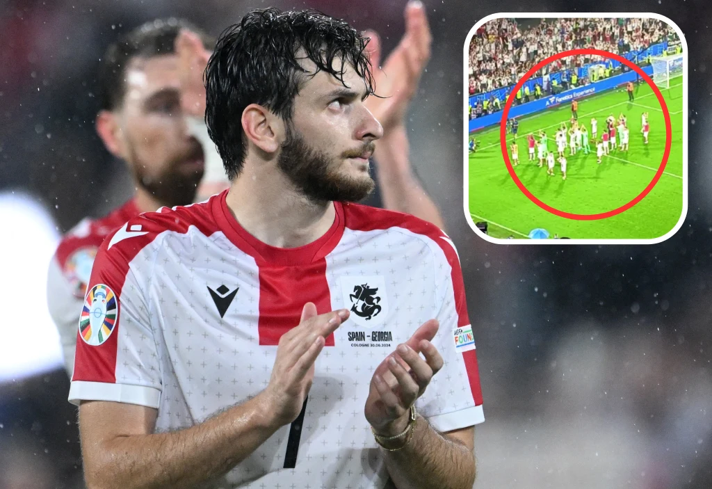 Euro 2024. Chwicza Kwaracchelia po meczu Gruzja - Hiszpania Euro 2024. Chwicza Kwaracchelia po meczu Gruzja - Hiszpania