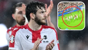 Gwizdek sędziego, a potem poruszające sceny. Znów jest głośno o Gruzinach