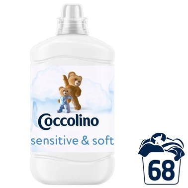 Coccolino Sensitive & Soft Płyn do płukania tkanin koncentrat 1700 ml (68 prań) - 0