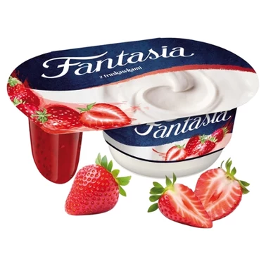 Fantasia Jogurt kremowy z truskawkami 118 g - 0