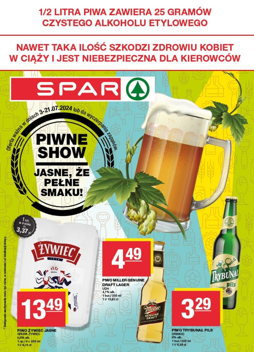 Gazetka: Piwne show! - SPAR - strona 1