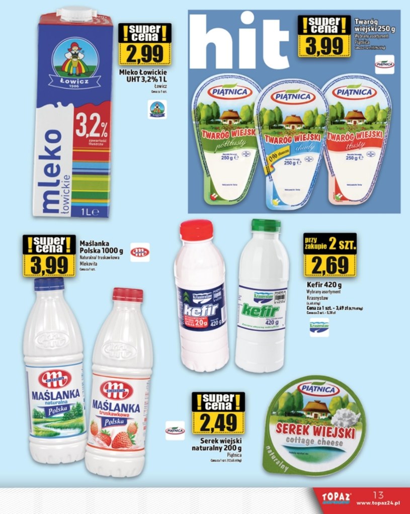 Gazetka: Świeże produkty, niskie ceny - Topaz - strona 13