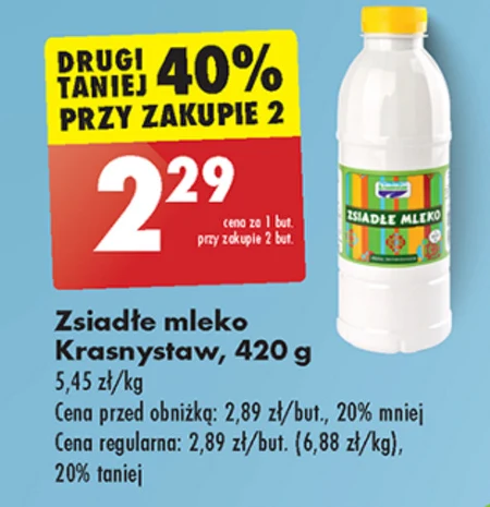 Krasnystaw Zsiadłe mleko 420 g