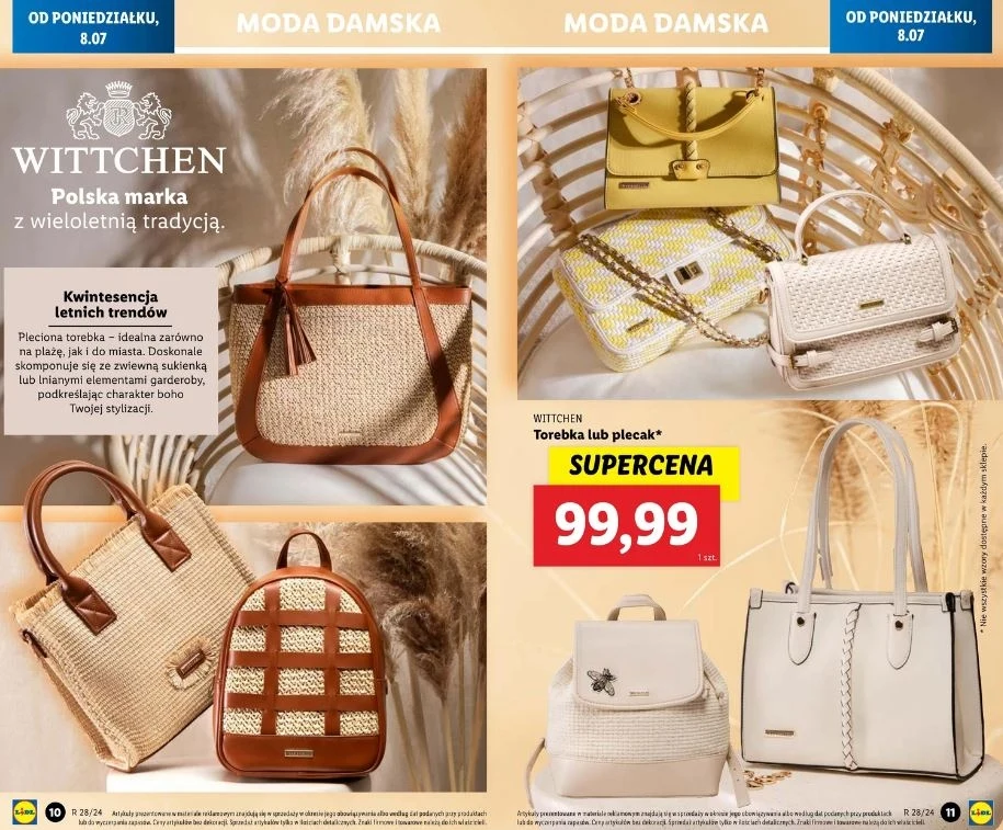 Lidl oferuje torebki i plecaki Wittchen!