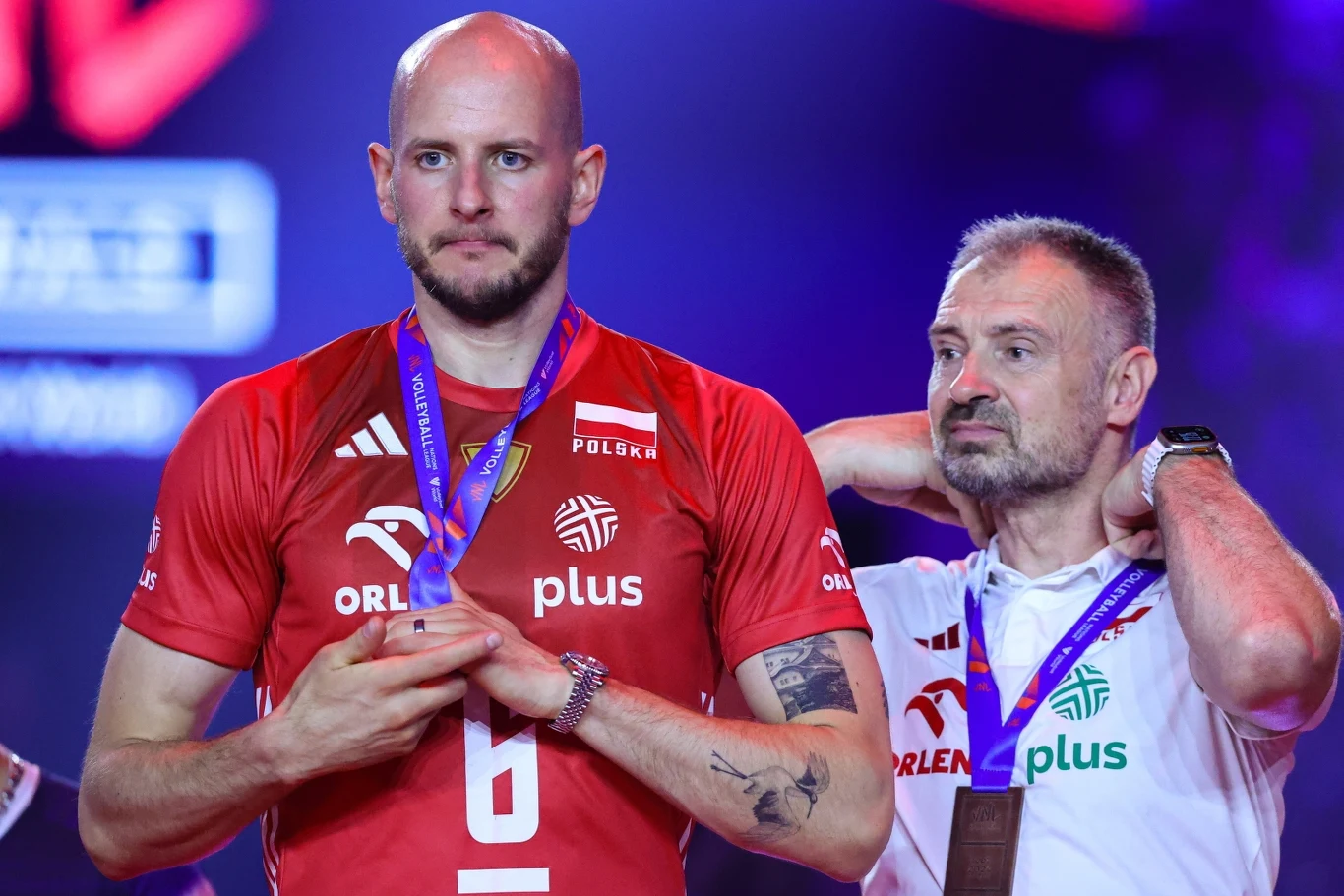 Bartosz Kurek i Nikola Grbić na podium Ligi Narodów Bartosz Kurek i Nikola Grbić na podium Ligi Narodów