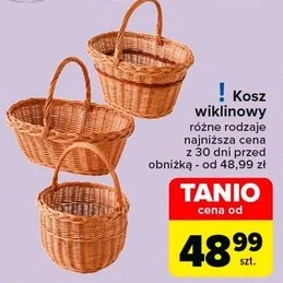 Kosze wiklinowe taniej w Carrefourze! Kosze wiklinowe taniej w Carrefourze!