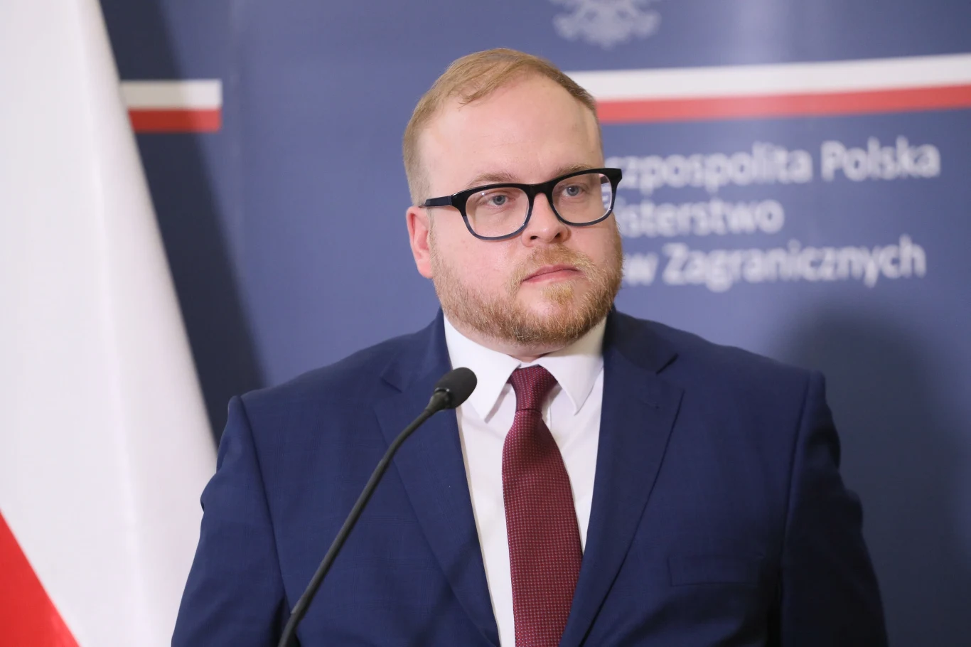 Były rzecznik MSZ Łukasz Jasina Były rzecznik MSZ Łukasz Jasina