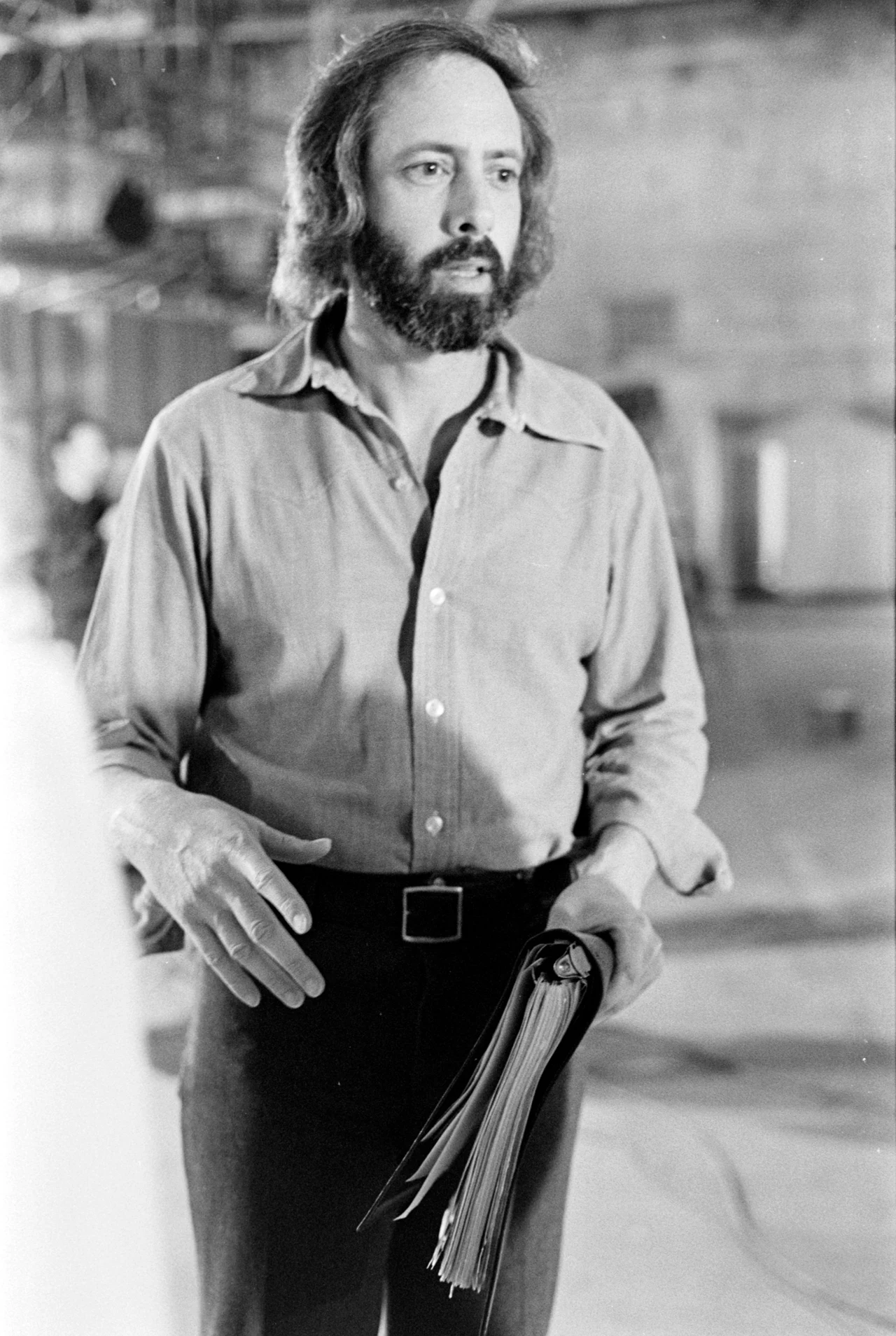 Robert Towne na planie filmu "Szampon" Robert Towne na planie filmu "Szampon"