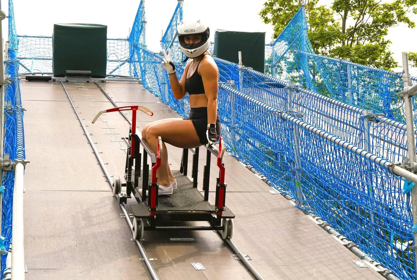 Klaudia Adamek już w bobslejowym treningu