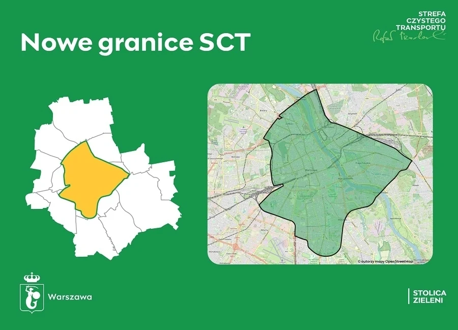 Początkowo strefa czystego transportu w Warszawie miała być większa. Zmiany wprowadzono po sprzeciwie mieszkańców 
