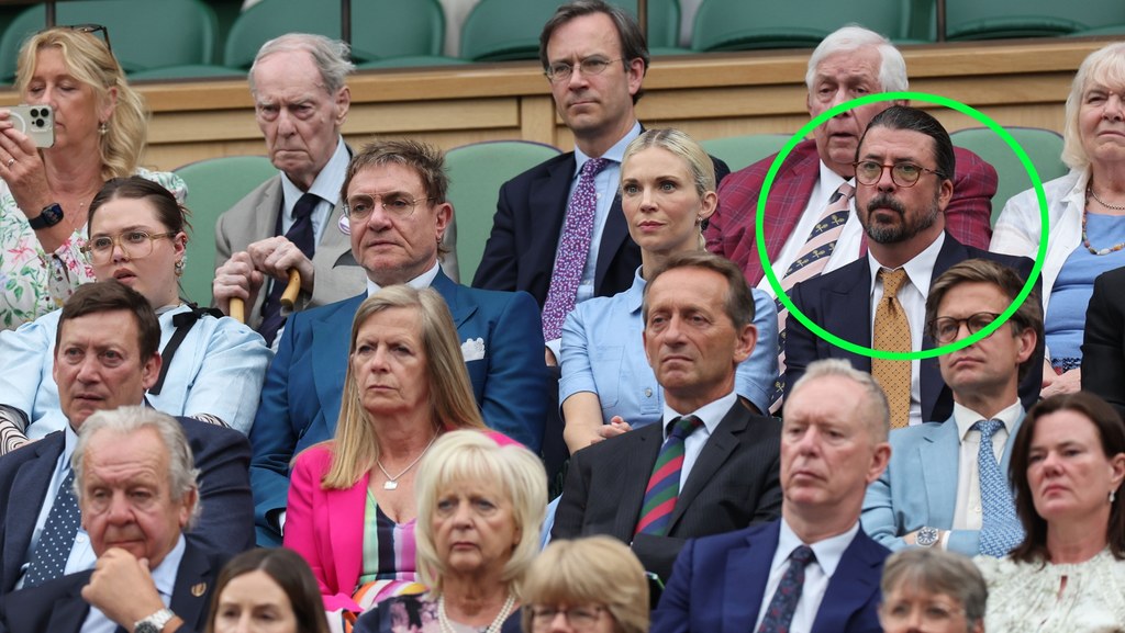 Dave Grohl podczas Wimbledonu