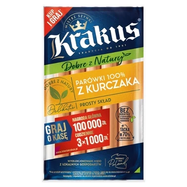 Krakus Parówki 100 % z kurczaka 185 g - 0