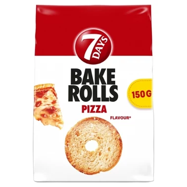 7 Days Bake Rolls Chrupki chlebowe o smaku pizzy 150 g - 0