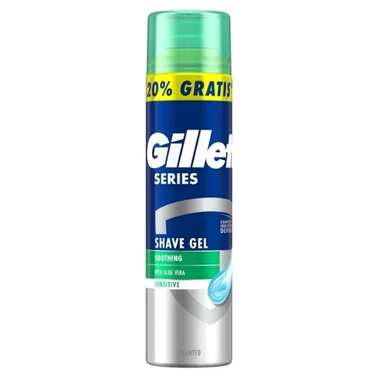 Gillette Series Kojący żel do golenia z aloesem, 240 ml - 0