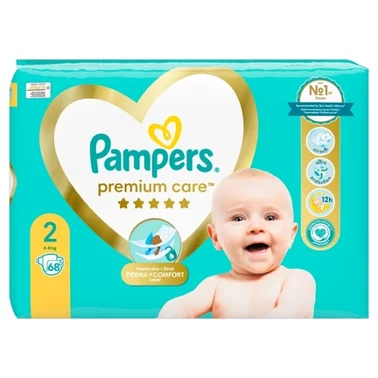 Pampers Premium Care Pieluszki, rozmiar 2, 4-8kg, 68 szt - 2