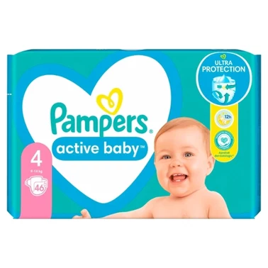 Pampers Active Baby, rozmiar 4, 46 pieluszek, 9kg-14kg - 2
