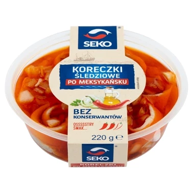 SEKO Koreczki śledziowe po meksykańsku 220 g - 0