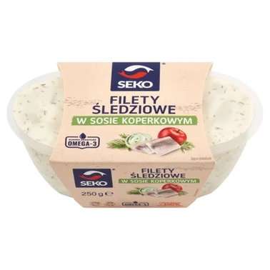 SEKO Filety śledziowe w sosie koperkowym 250 g - 0