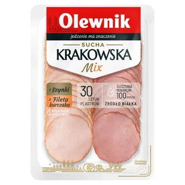 Olewnik Sucha krakowska mix z fileta z kurczaka i z szynki 90 g - 0