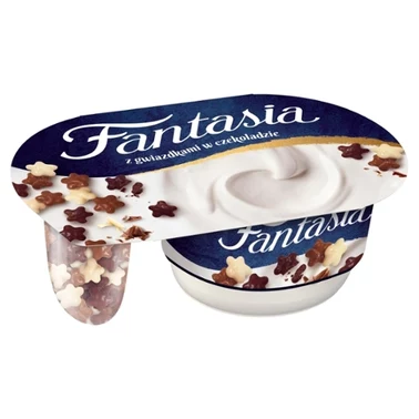 Fantasia Jogurt kremowy z gwiazdkami w czekoladzie 102 g - 1