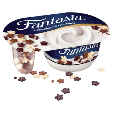 Fantasia Jogurt kremowy z gwiazdkami w czekoladzie 102 g - 0