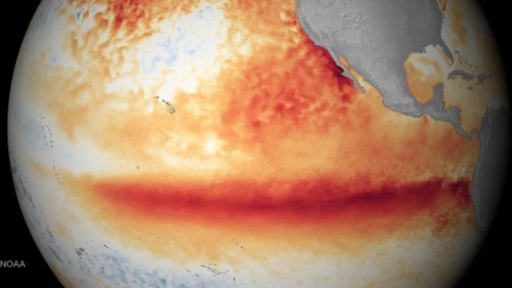 El Nino to zjawisko naturalne, które wiąże się w wahaniami temperatury powierzchni oceanu na Pacyfiku