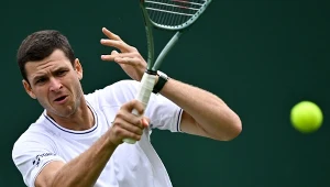Hubert Hurkacz rywalizował z Arhurem Filsem w drugiej rundzie Wimbledonu 2024