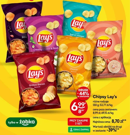 Lay's Chipsy ziemniaczane solone 130 g