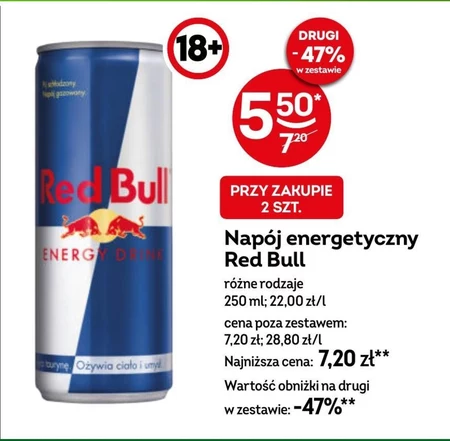 Red Bull Zero Napój energetyczny 250 ml