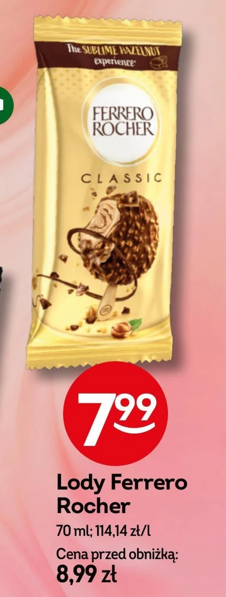 Ferrero Rocher Classic Lody o smaku orzechów laskowych 70 ml