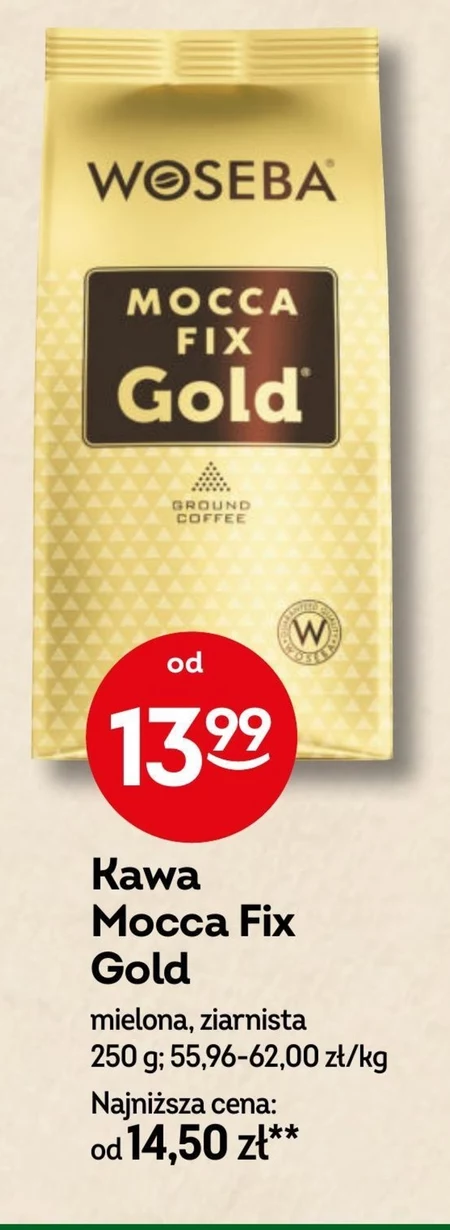 Woseba Mocca Fix Gold Kawa palona mielona 250 g