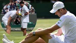 Koniec Wimbledonu dla Huberta Hurkacza. Kontuzja Polaka na korcie 