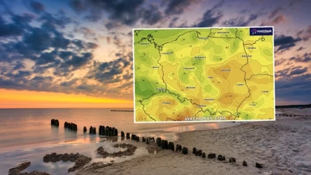 W piątek pogoda będzie spokojna i bez alertów. Jedyne słabe burze mogą się pojawić nad samym morzem