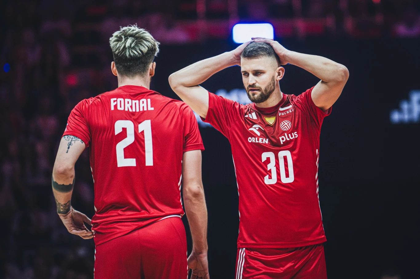 Bartłomiej Bołądź (z prawej) w reprezentacji Polski