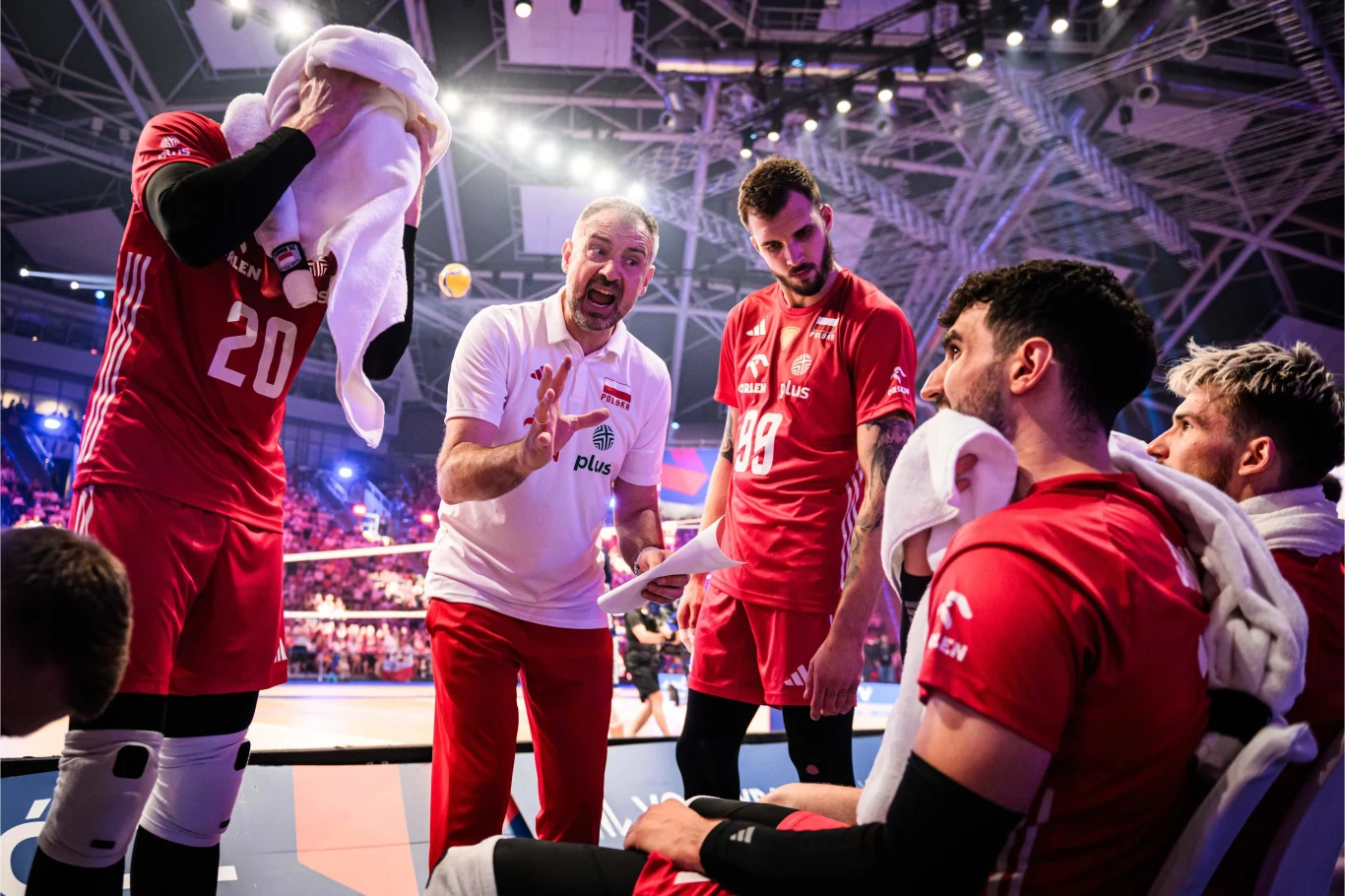 Nikola Grbić i siatkarze reprezentacji Polski