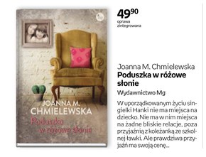 Poduszka w różowe słonie Joanna M. Chmielewska niska cena
