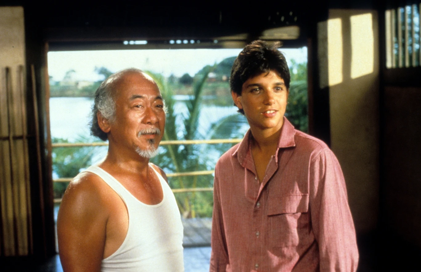 Pat Morita i Ralph Macchio Pat Morita i Ralph Macchio