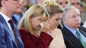 Żona Michaela Schumachera, Corinna, oraz ich córka - Gina-Maria