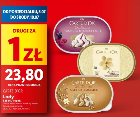 Carte D'Or Les Desserts Lody czekoladowe 825 ml