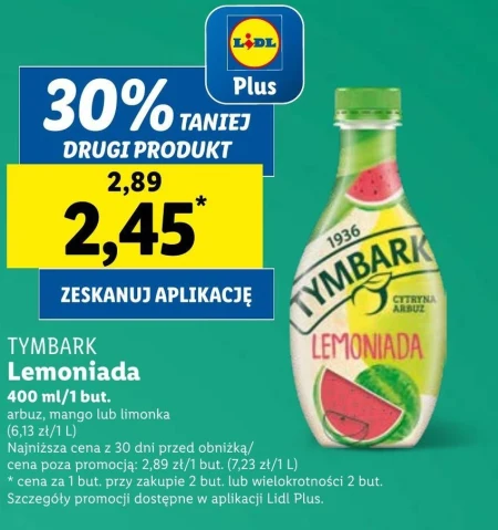 Tymbark Lemoniada cytryna-arbuz 400 ml