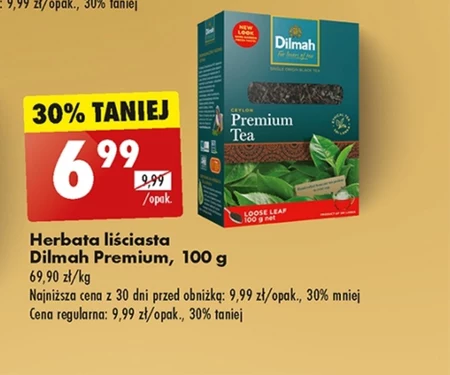 Dilmah Cejlońska czarna herbata sypka liściasta 100 g