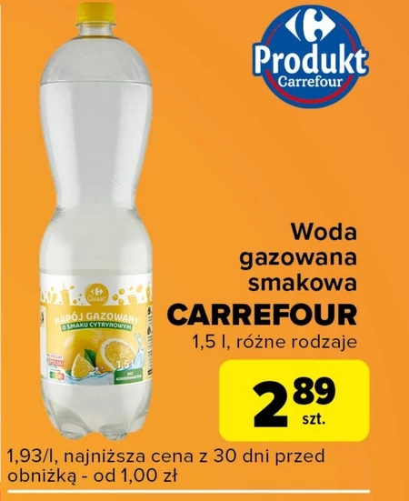 Woda smakowa Carrefour