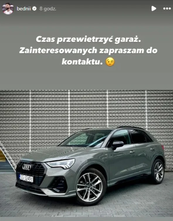 Ogłoszenie o sprzedaży samochodu / Fot. Bartek Bednorz Instagram @bednii 