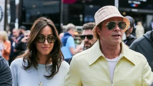 Brad Pitt i Ines de Ramon na wyścigu F1