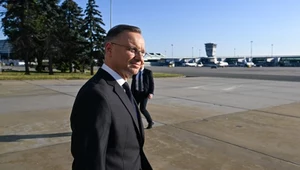 Andrzej Duda przed wylotem do Waszyngtonu